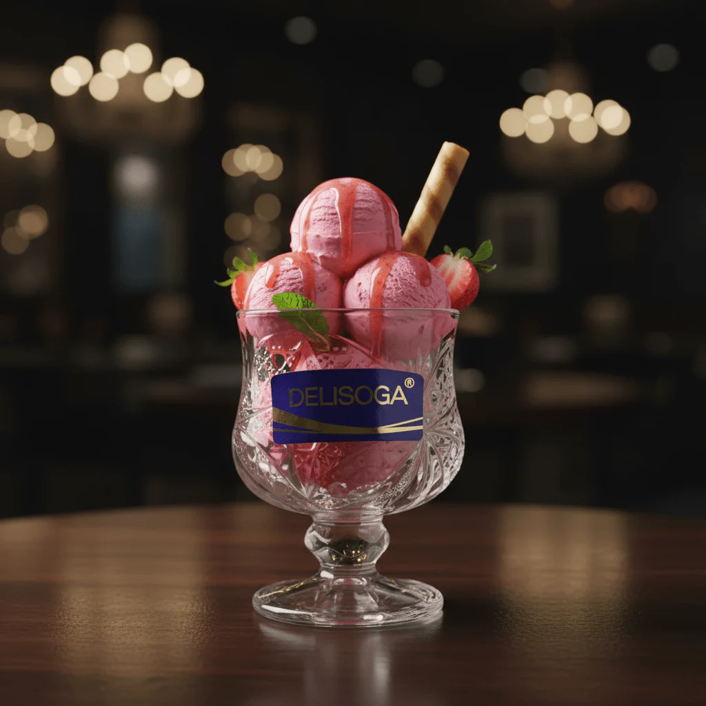 Delisoga Small Ice Cream Cup 50ml — Crystal Glass Goblet - Image 3