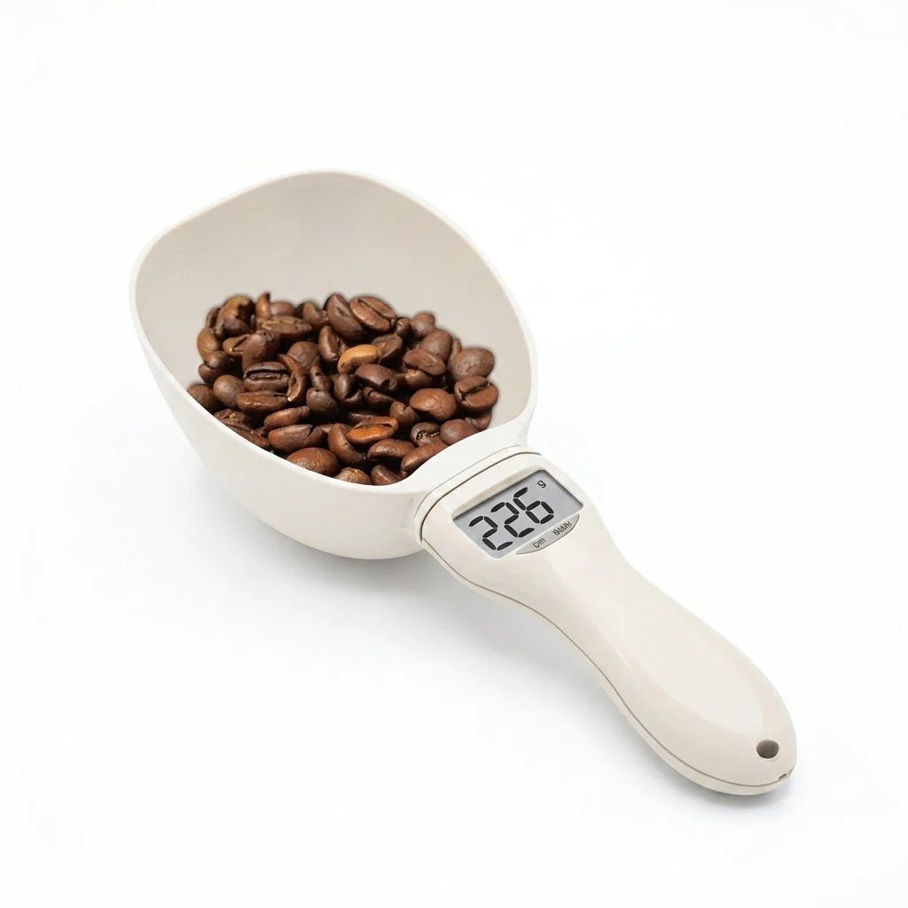 Digital Measure Spoon with LCD Display – BPA-Free Food Grade Kitchen & Pet Feeding Scale Spoon