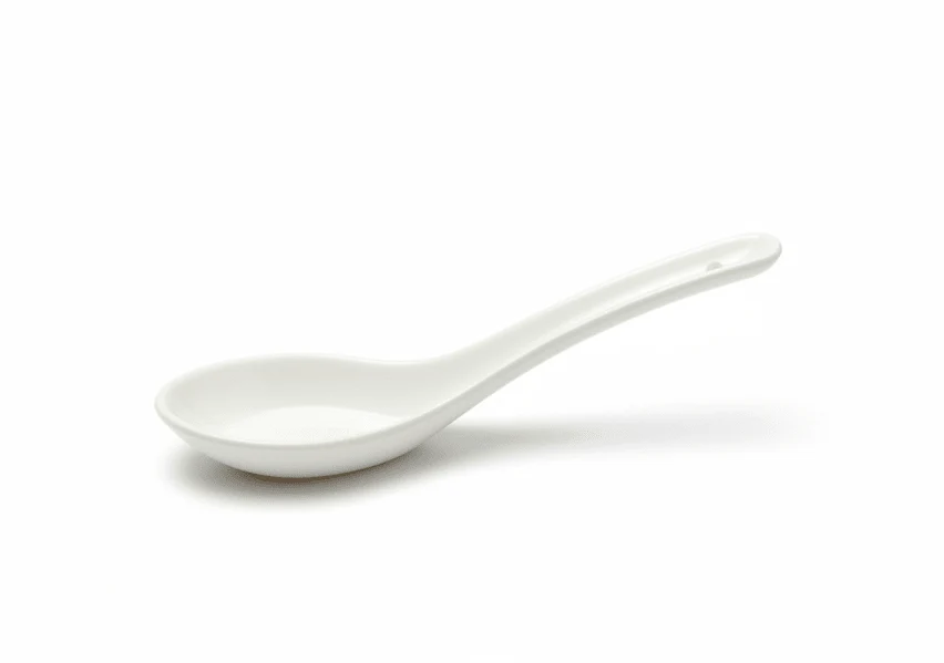 Dine Classic White Melamine Soup Spoon – 12.5 cm