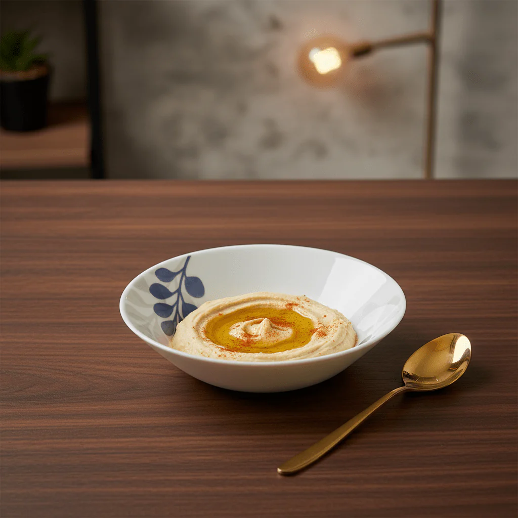 Diva Pearl White Opalware Multipurpose Bowl with Leaf Design – 10 cm - Image 2