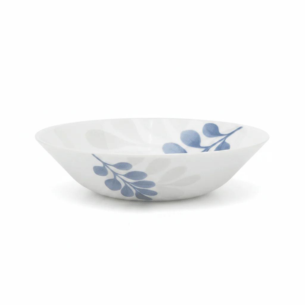 Diva Pearl White Opalware Multipurpose Bowl with Leaf Design – 10 cm - Image 4