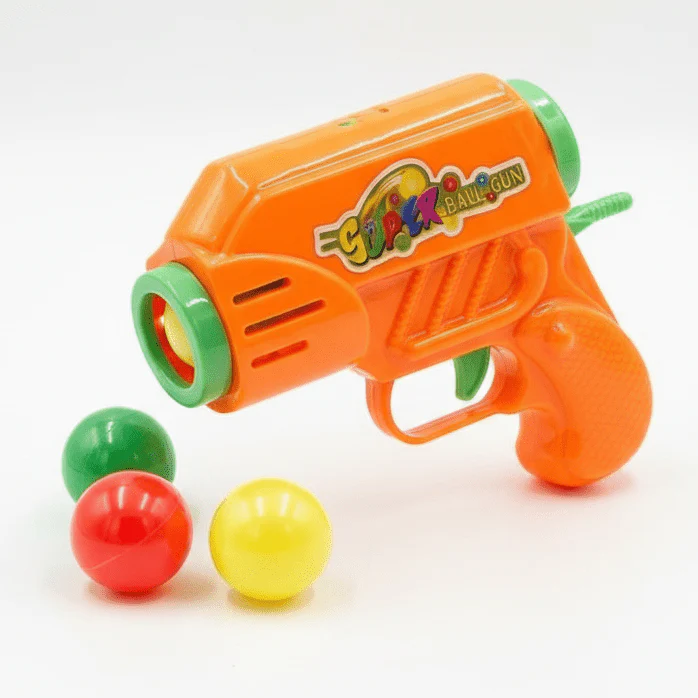 AKDC Shoot Ball Launcher Gun Toy for Kids – 4 Ball Set, Ages 3+