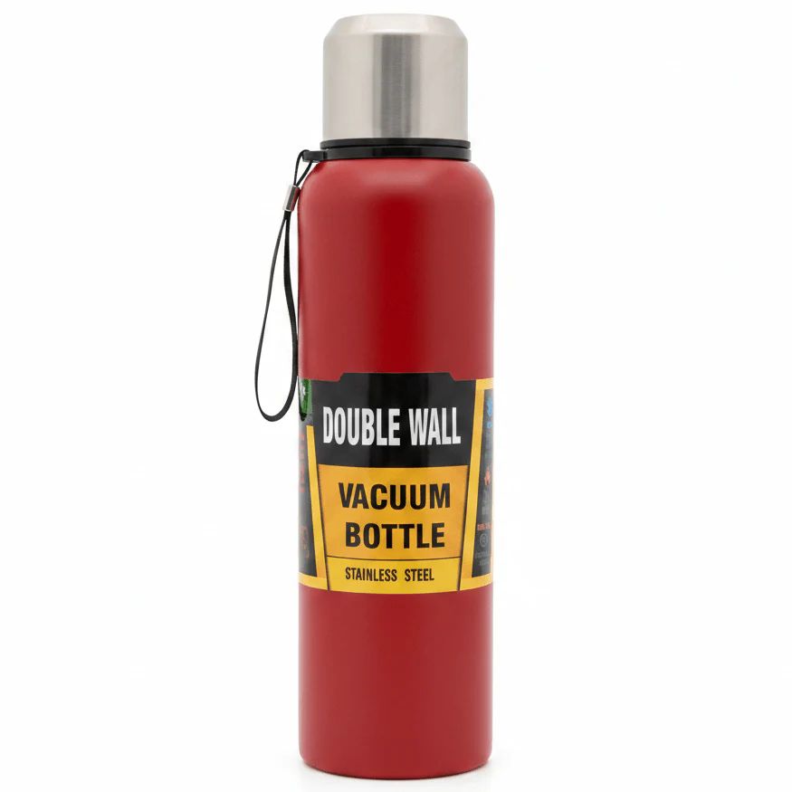 Double Wall Stainless Steel Vacuum Bottle 1500ml - Red / Navy Blue / Dark Green