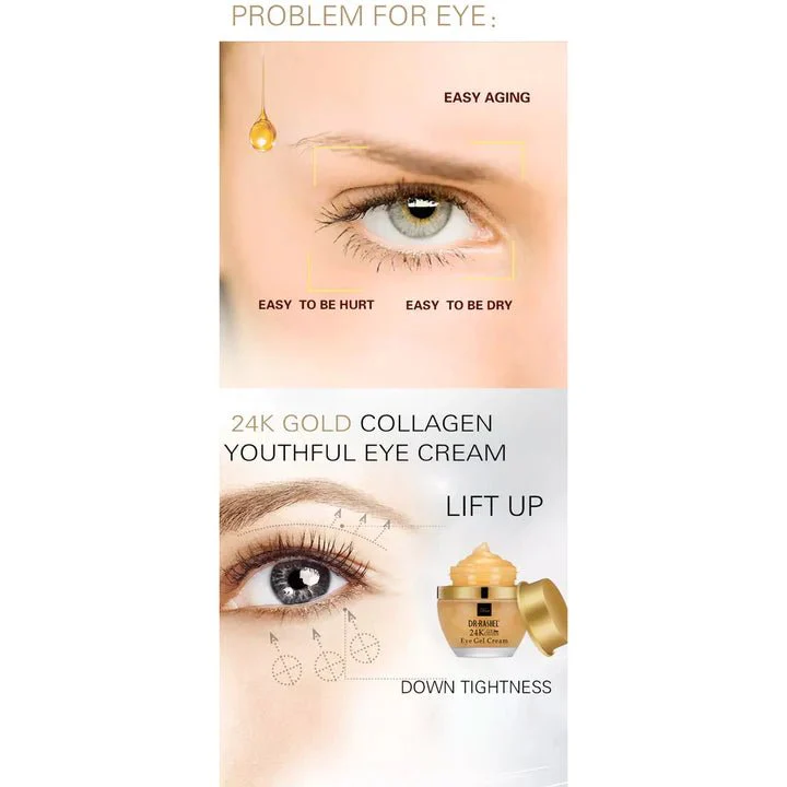 Dr. Rashel 24K Gold and Collagen Eye Gel Cream - Image 3