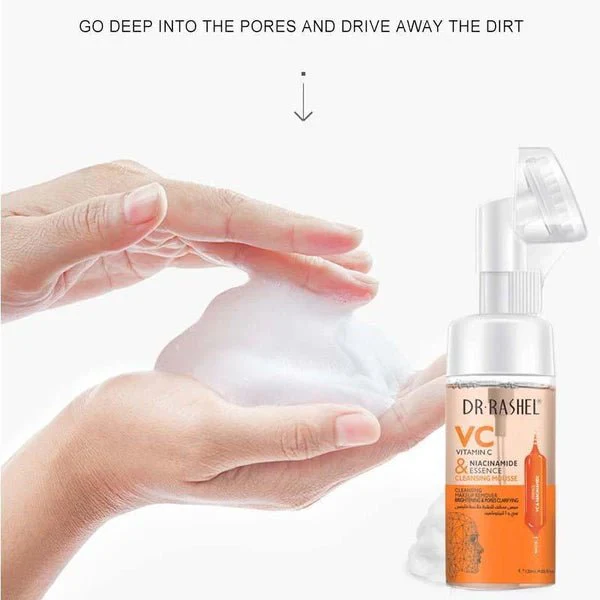 Dr.Rashel Vitamin C & Niacinamide Essence Cleansing Mousse 125ml - Image 3