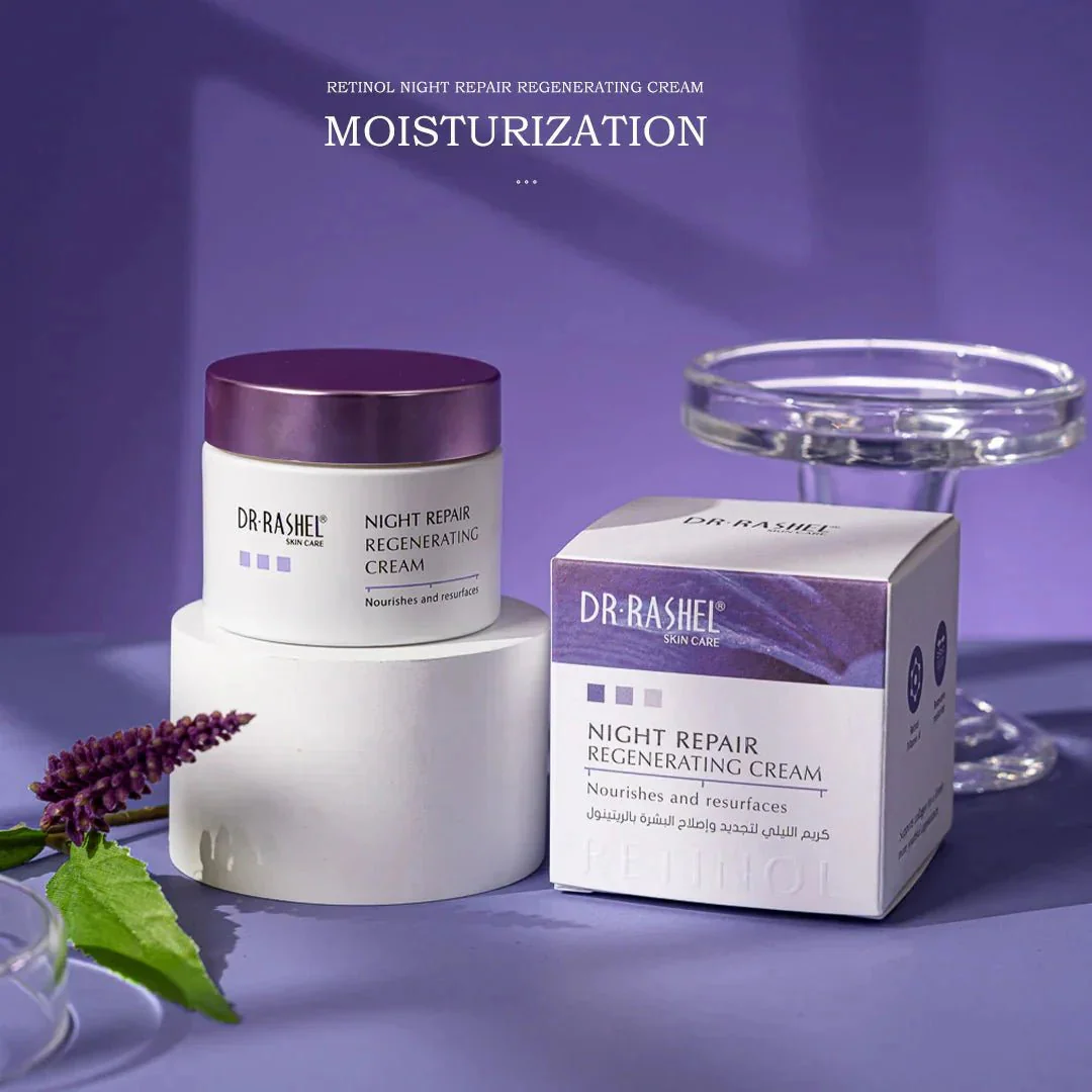 Dr.Rashel Retinol Night Repair Regenerating Cream - 50g, DRL-1947 - Image 3