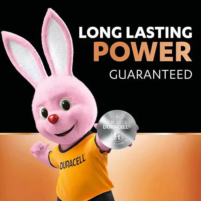 DURACELL CR2025 3V Coin Cell Battery, Pack of 2 - Image 3