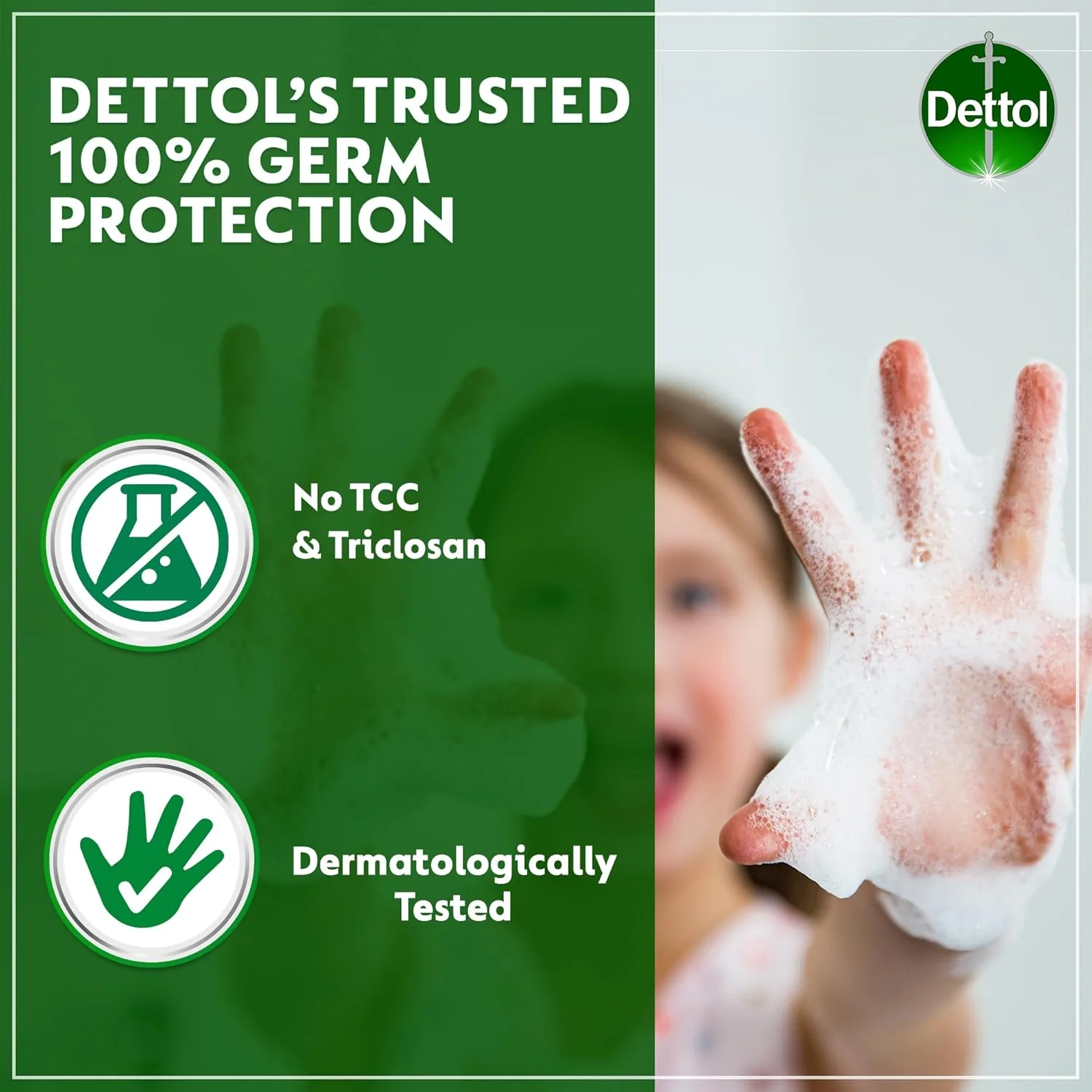 Dettol Sensitive Liquid Handwash Pump, Lavender & White Musk Scent, 200ml - Image 2