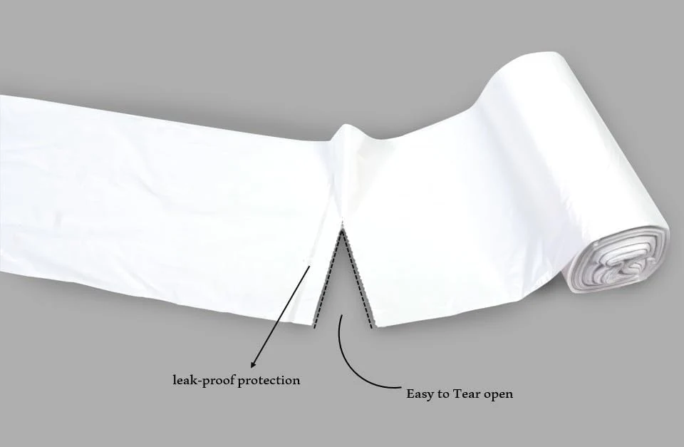 Earthcare White Garbage Bags 5 Gallon 46x52 cm – 30 Bags x Pack of 5 - Image 3