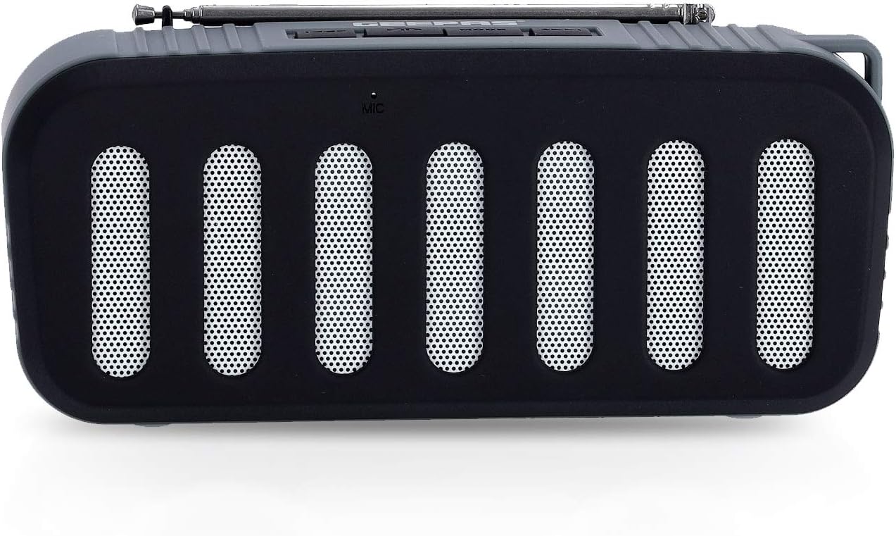 Geepas GMS11184 Bluetooth Rechargeable Speaker - Portable Wireless Speakers Long Hours Playtime 1200mAh Battery with Powerful Bass TF Card AUX USB Playback - Loud Speaker for Home Party Outdoor