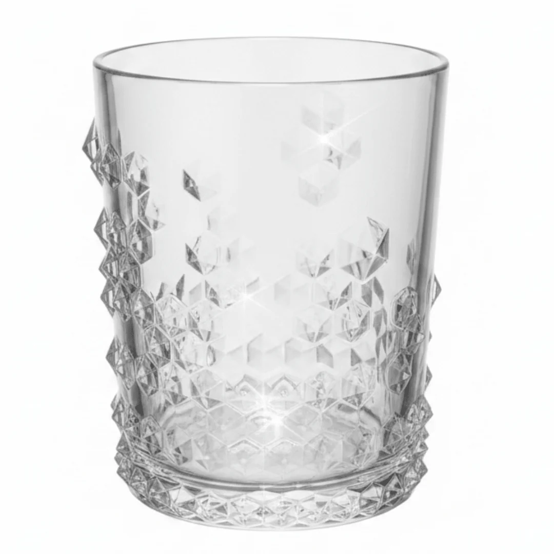 Elegance Stylish Decorative Acrylic Drinking Tumbler - Premium Quality Crystal Look Finish for Daily Use 300ml