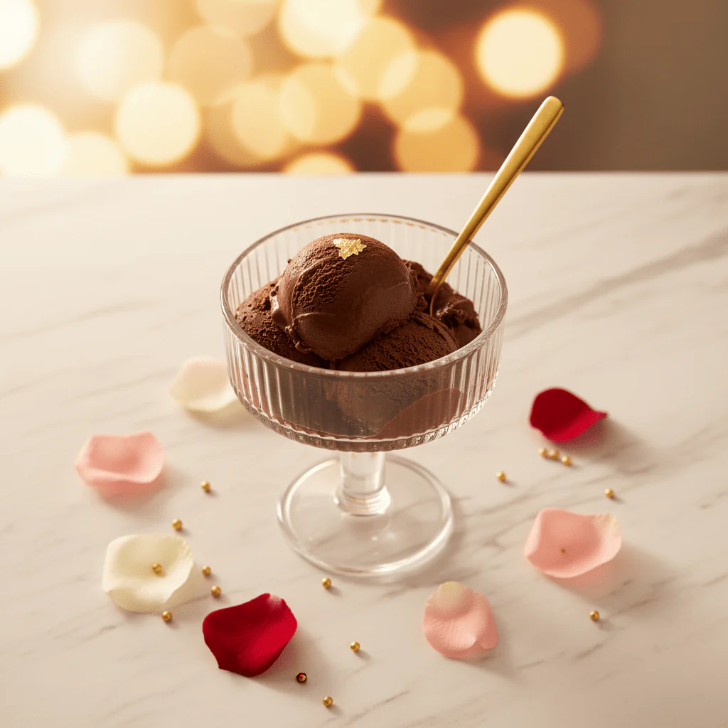 Elegant Ribbed Footed Glass Ice Cream Cup | 100ml | - Image 3