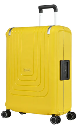 Eminent Vertica B0006 28-Inch Polypropylene Hard Case Lightweight Luggage with Double Spinner Wheels & TSA Lock – Yellow