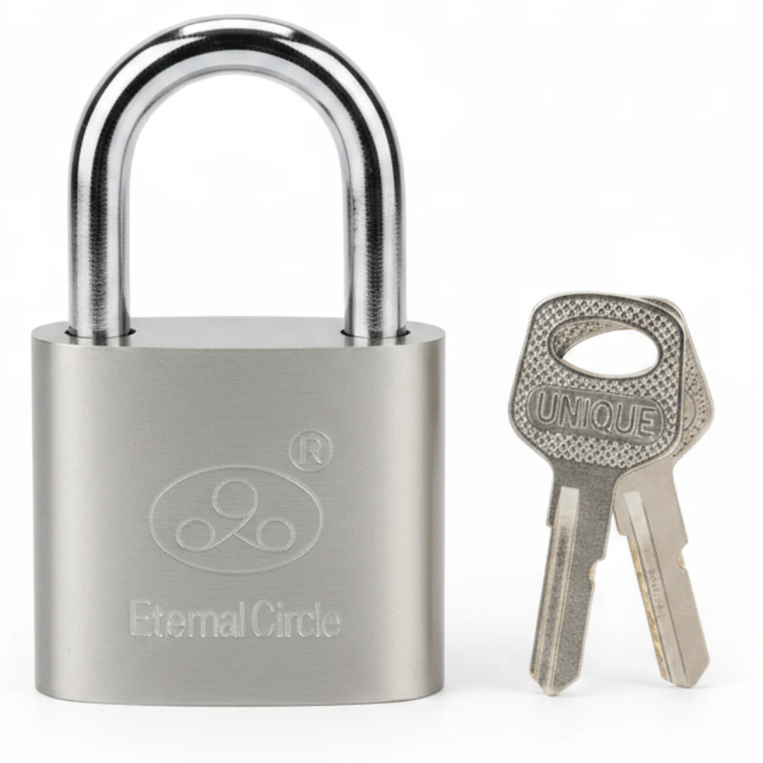 Eternal Circle Solid Brass Padlock — 30mm