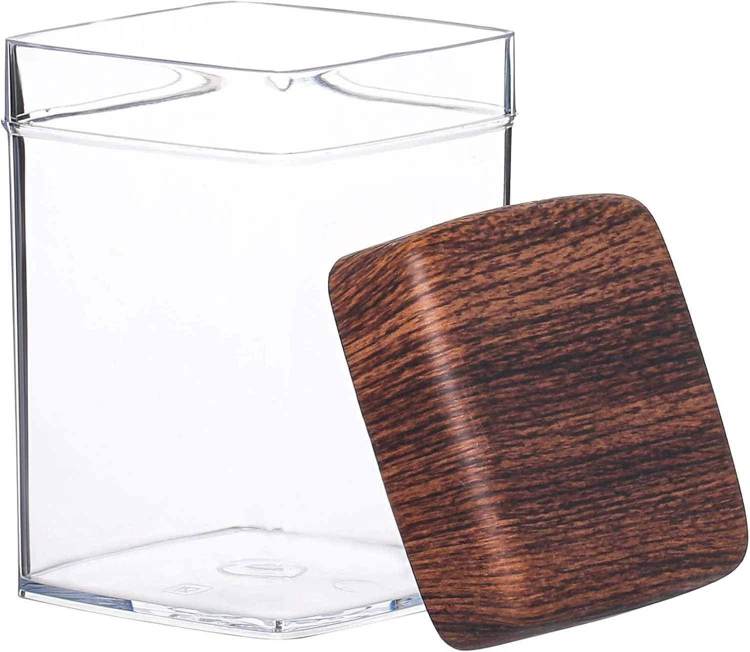 EVELIN Square Plastic Jar 1 Liter-10818M - Image 2
