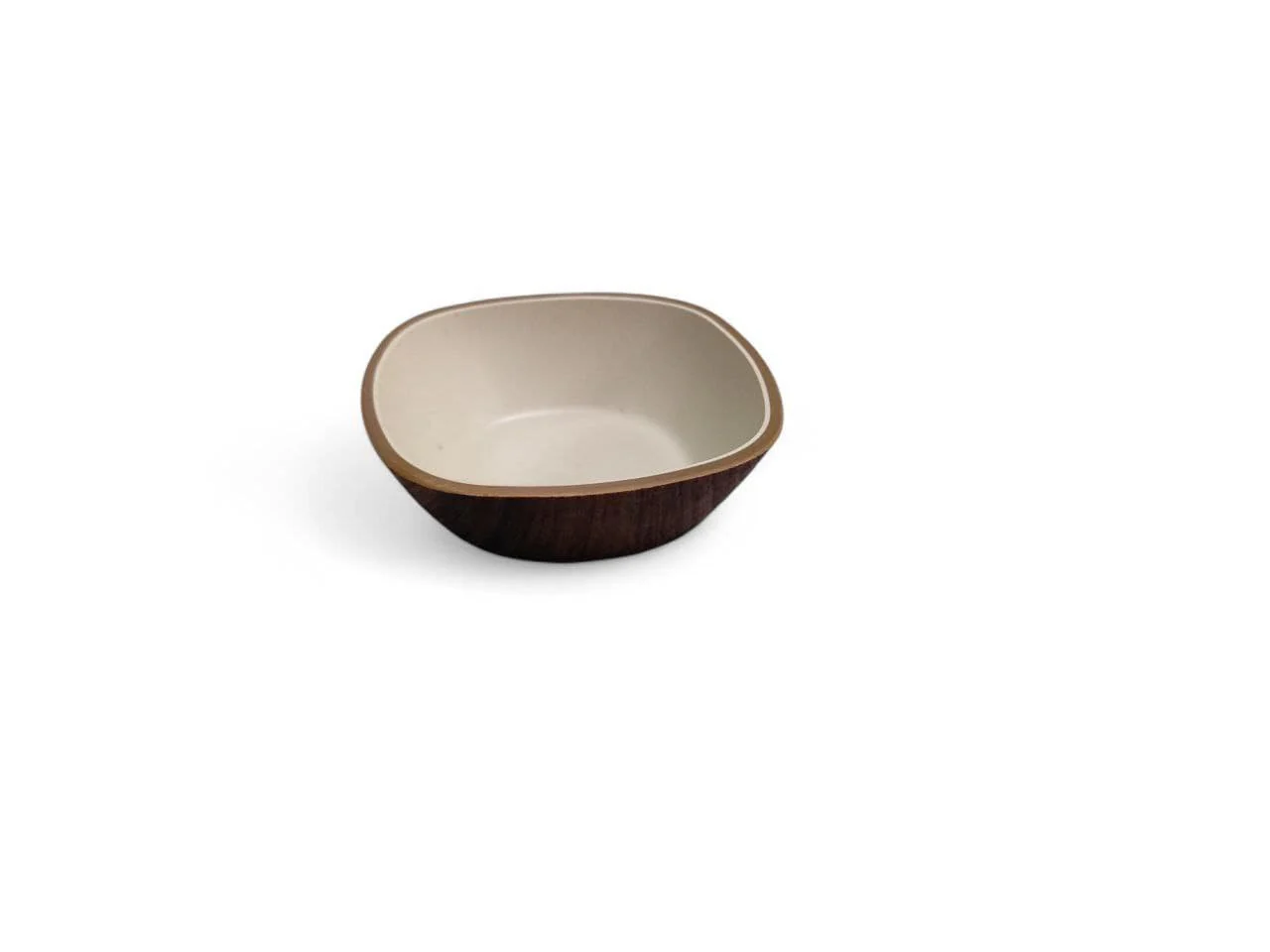 Evelin Square Sauce Bowl Wooden Texture 7cm-10265Mk
