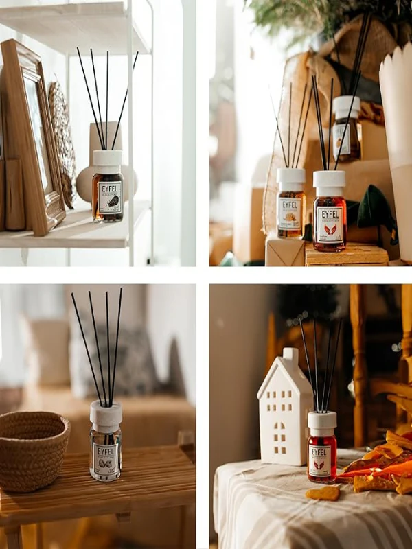 Eyfel Reed Diffuser for Home Cherry Reed Diffuser Set 4.00 fl oz Oil Diffuser Sticks, Bathroom Diffuser, Oil Reed Diffuser, Scented Sticks, Oil Diffuser Sticks, Reed Diffuser for Bathroom' - Image 5