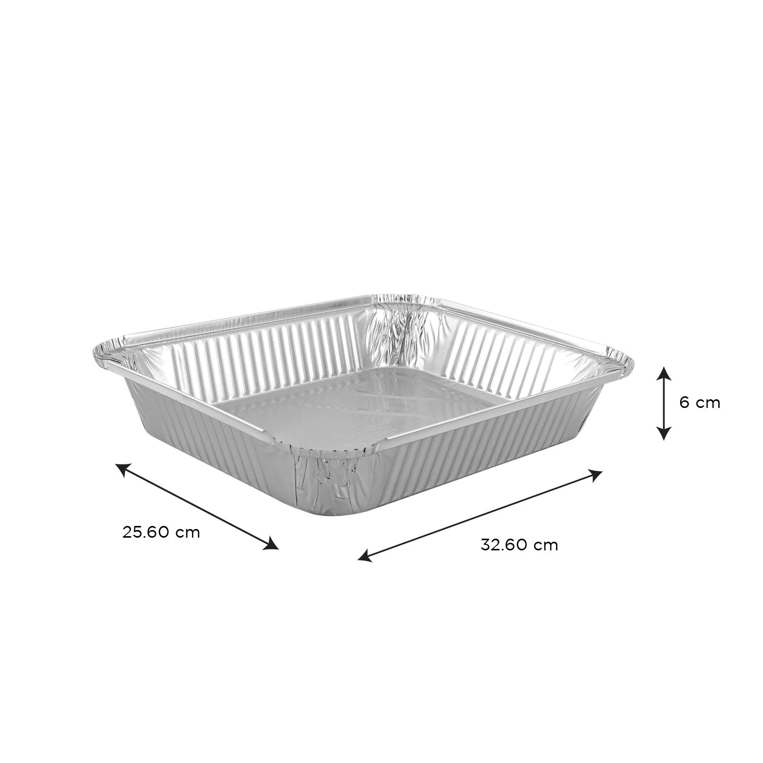 Falcon 12pcs Rectangular Aluminium Container with Lid 25.6cm*32.6cm*6cm- 73365 - Image 3
