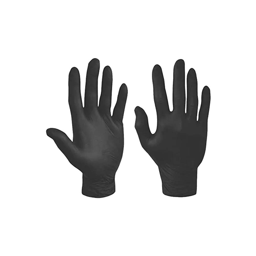 Falcon Powder Free Black Vinyl Gloves, Single Use- Non Sterile-Ambidextrous, 100 Gloves by Weight, Medium - Image 2