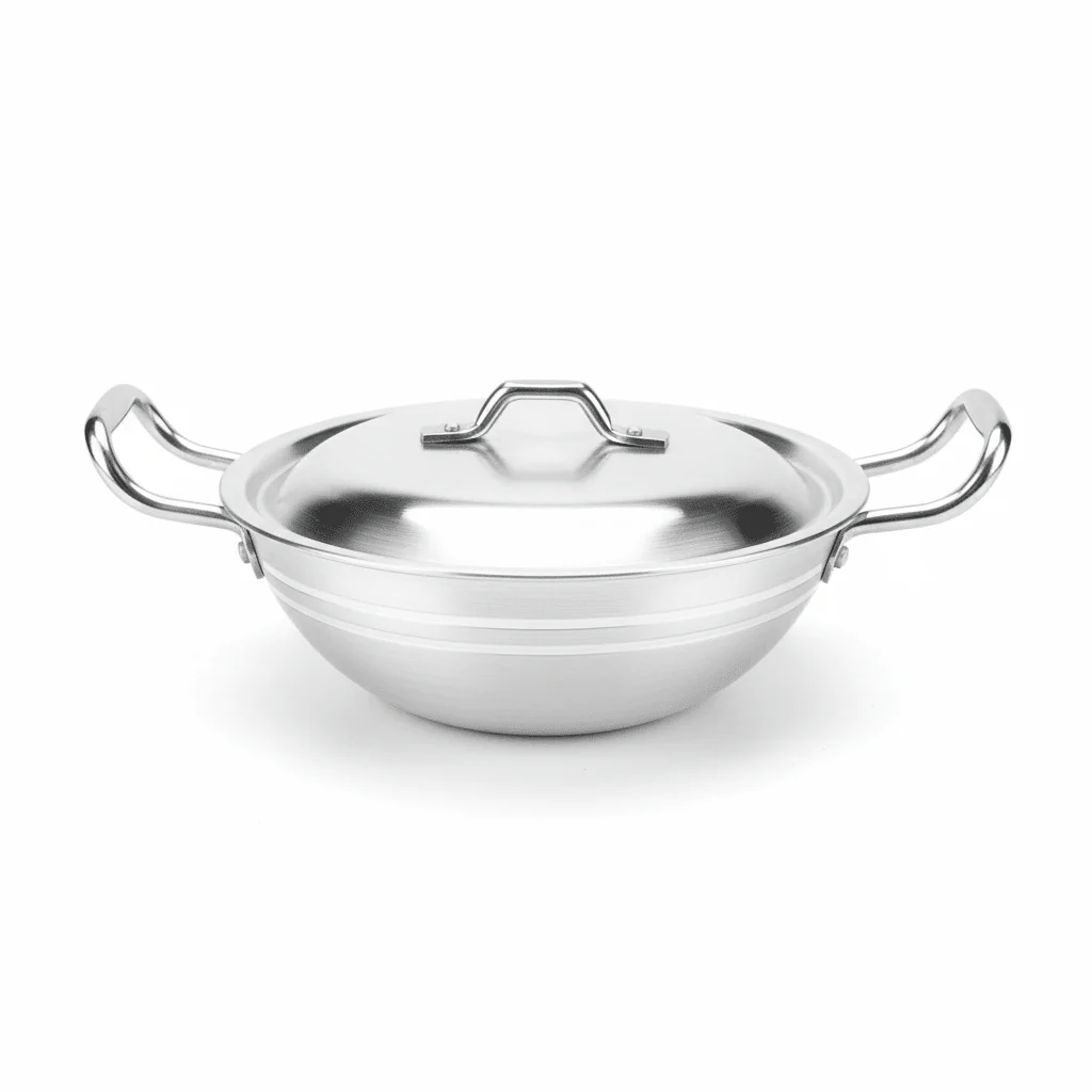 Falcon Round Aluminium Wok No.4, 33cm*10cm