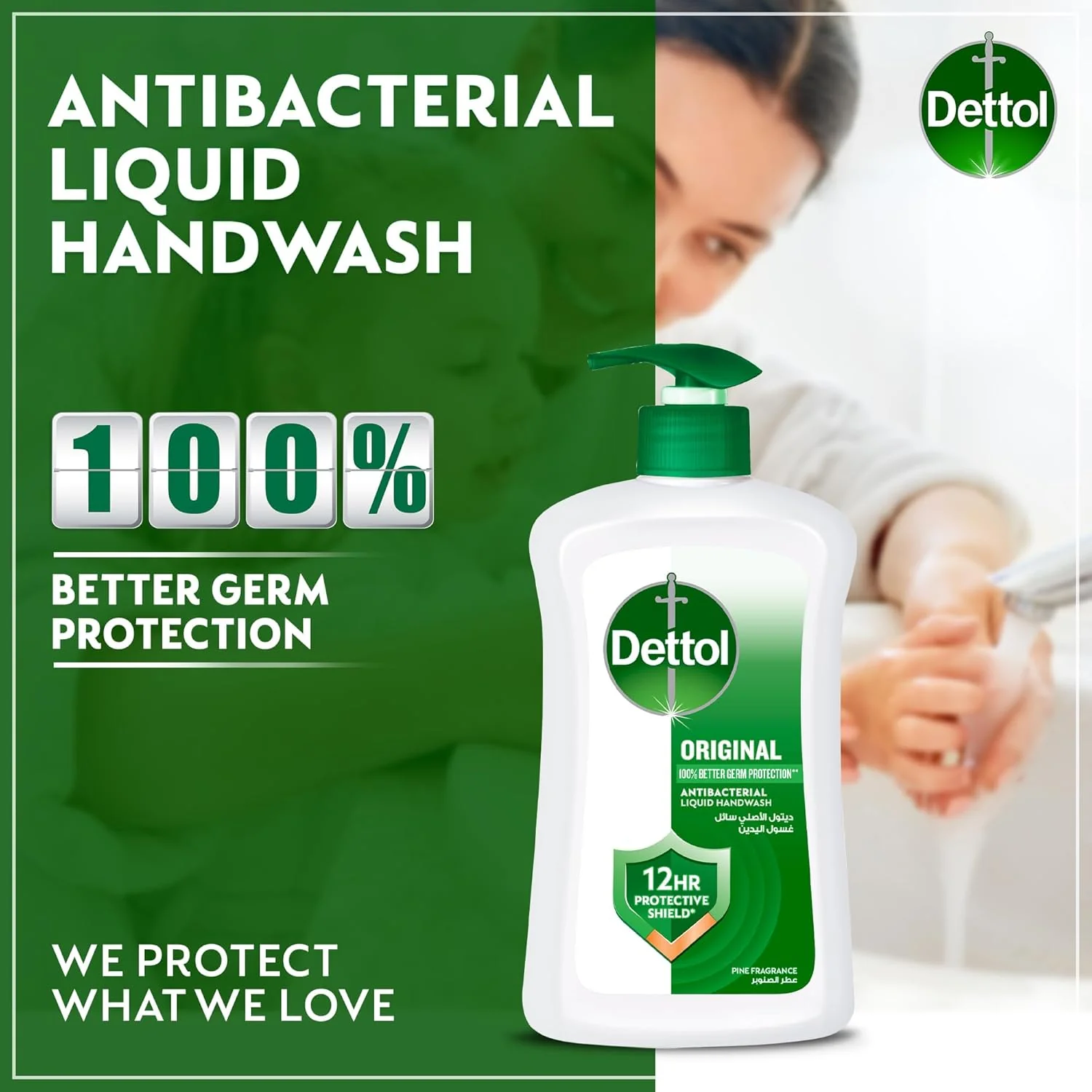 Dettol Original Liquid Handwash Pump, Pine Scent, 400ml - Image 3