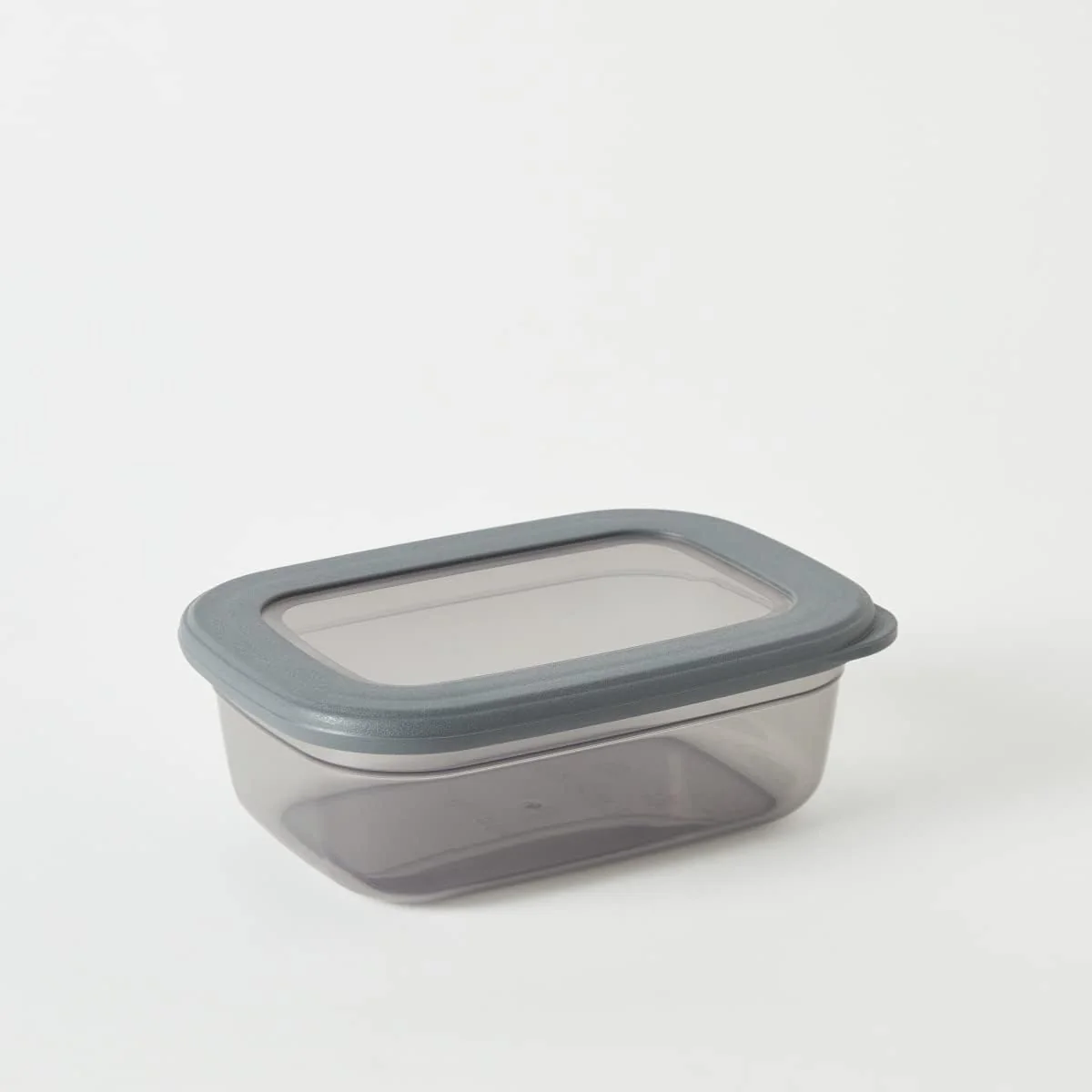 FOLY LIFE Flat Food Container 670ml Transparent Gray | Compact BPA Free Storage Box - Image 3