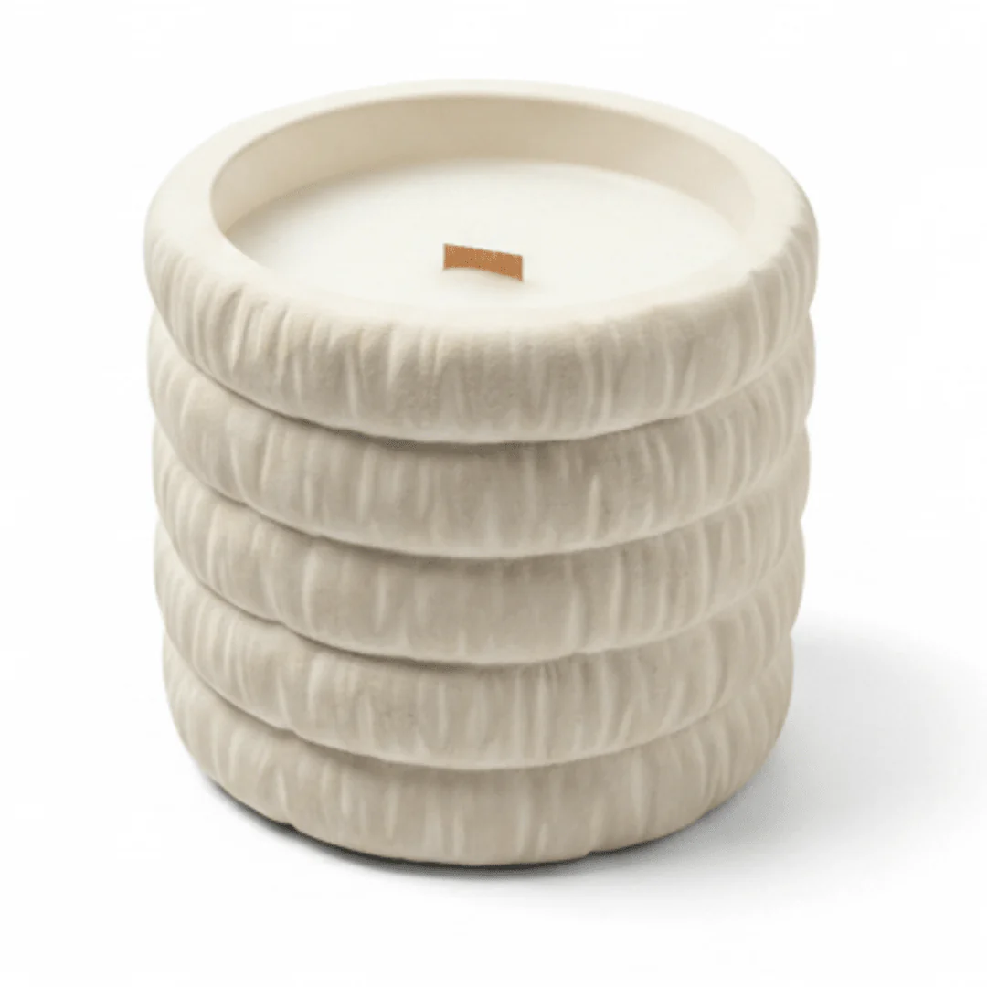 Fresh Touch Scented Candle — Cream Chalk Cup