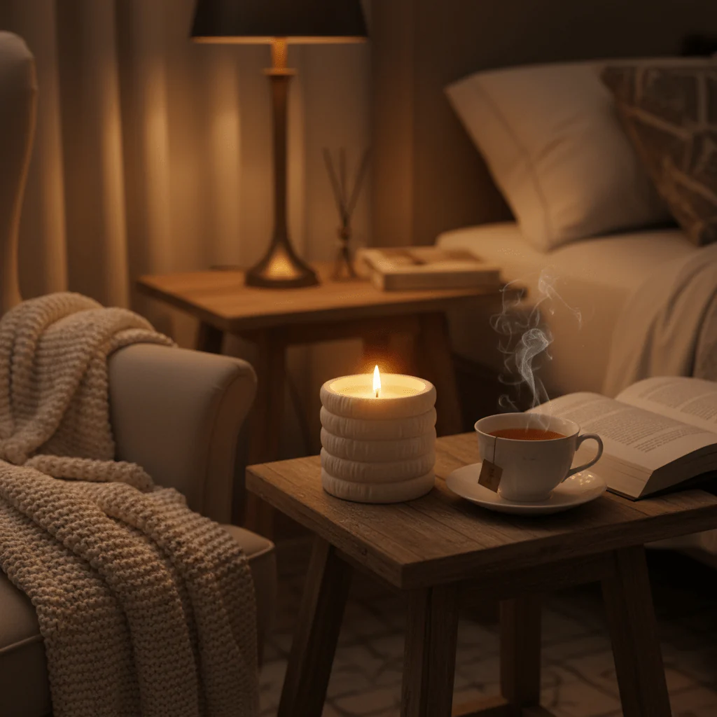 Fresh Touch Scented Candle — Cream Chalk Cup - Image 4