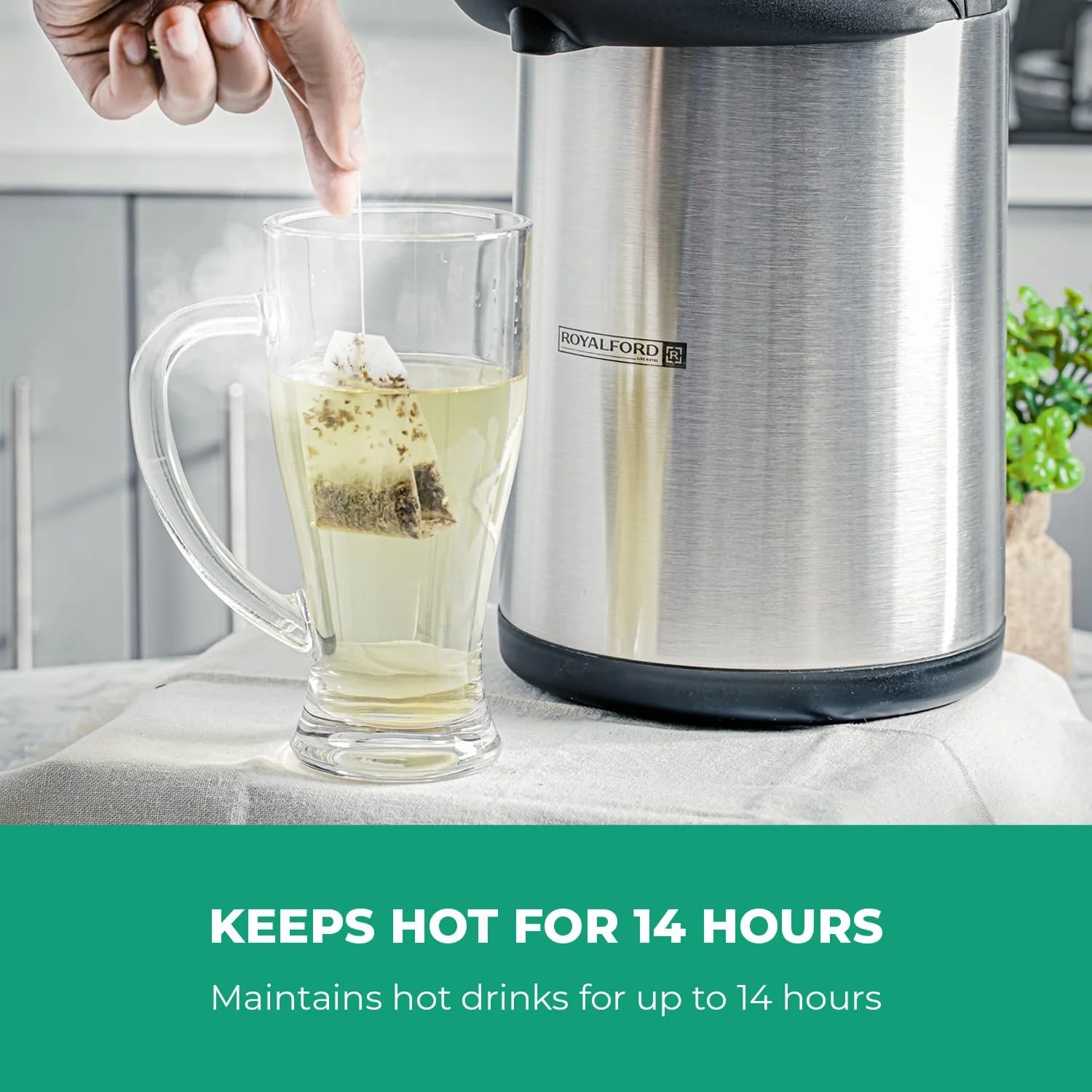 Royalford Vacuum Flask - RF8337 - 4 Ltr - Image 6