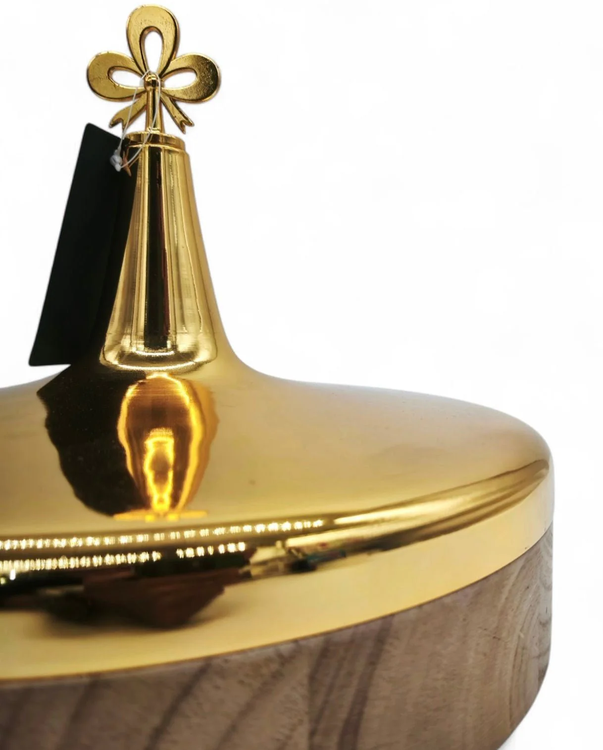 Fursan Dates Tray 24Cm Wooden With Gold Lid - Image 3