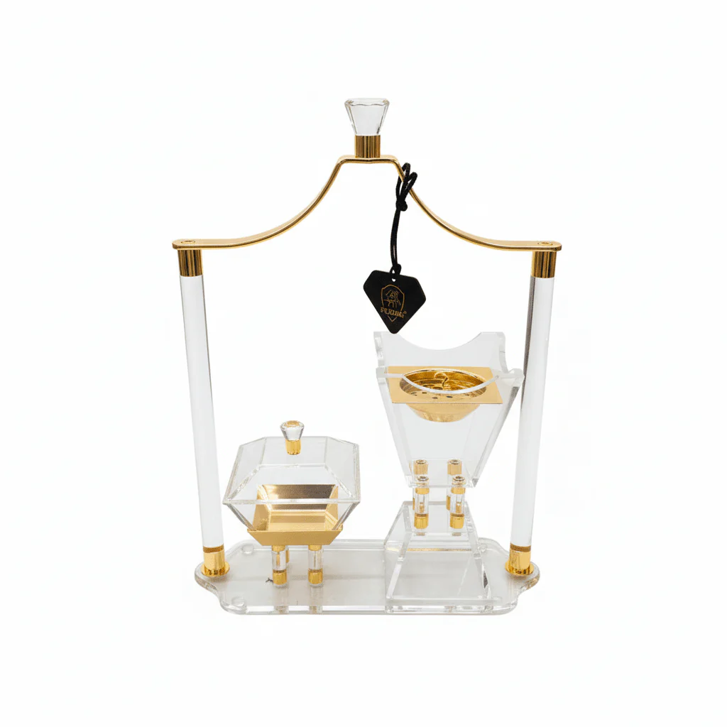 Fursan Large Acrylic Incense Burner Set 30×30 cm Decorative Bakhoor Burner for Home Fragrance