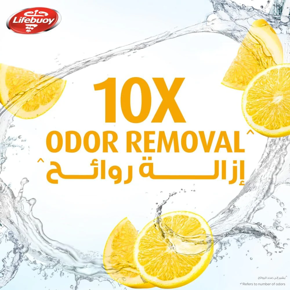 Lifebuoy Hand Wash, Lemon Fresh, for 100% stronger germ protection and 10x odour removal, 200ml - Image 4