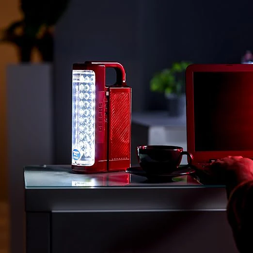 Geepas 24 Mega Luminous LED's Rechargeable LED Lantern Set Of 2 | 30 Super Bright SMD LEDs, Energy Efficient, USB Charging Red & Black - Image 3