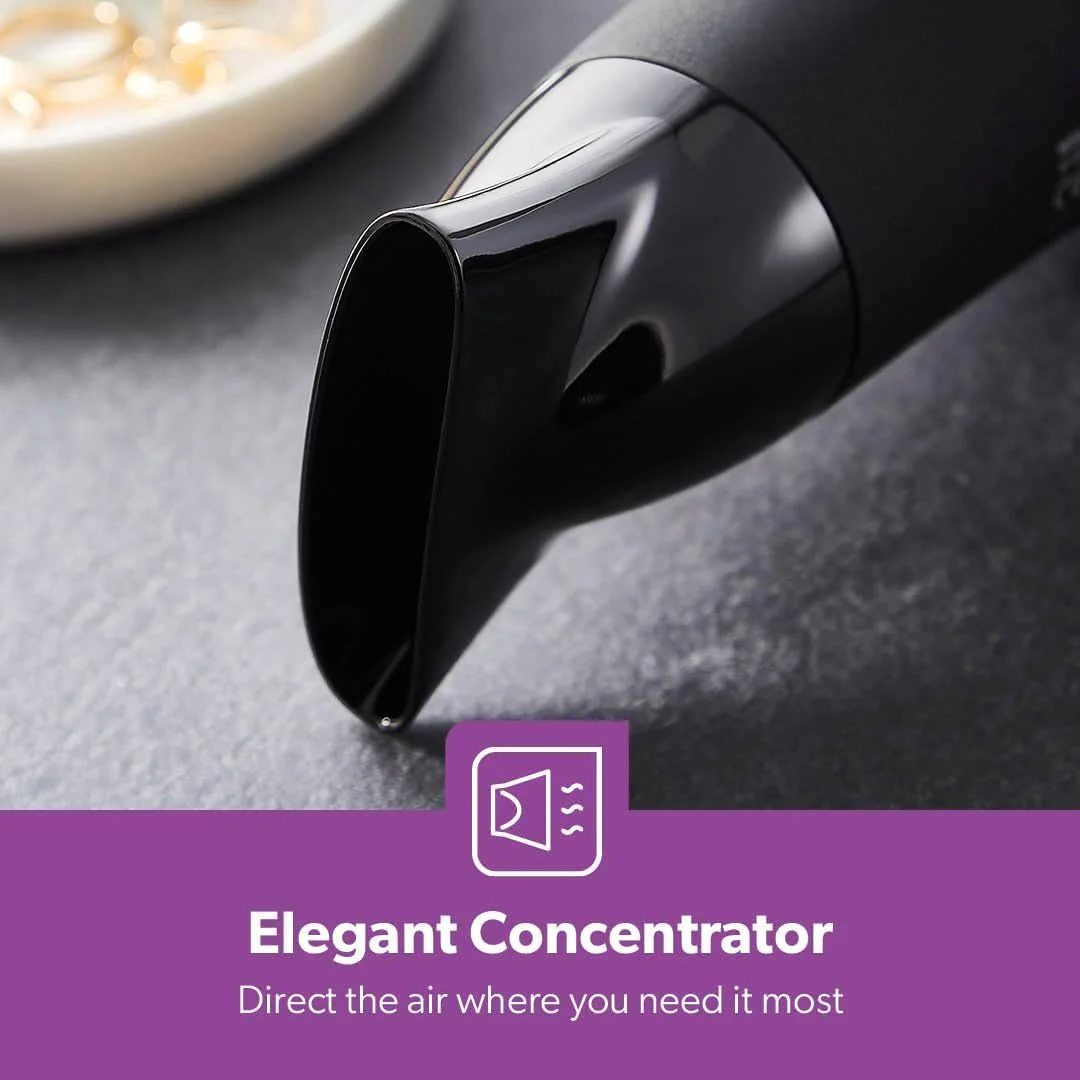 Geepas GHD86019 2200W Powerful Hair Dryer - 2-Speed & 3 Temperature Settings - Salon Quality with Cool Shot Function for Frizz Free Shine - Portable Hair Dryer - Image 5