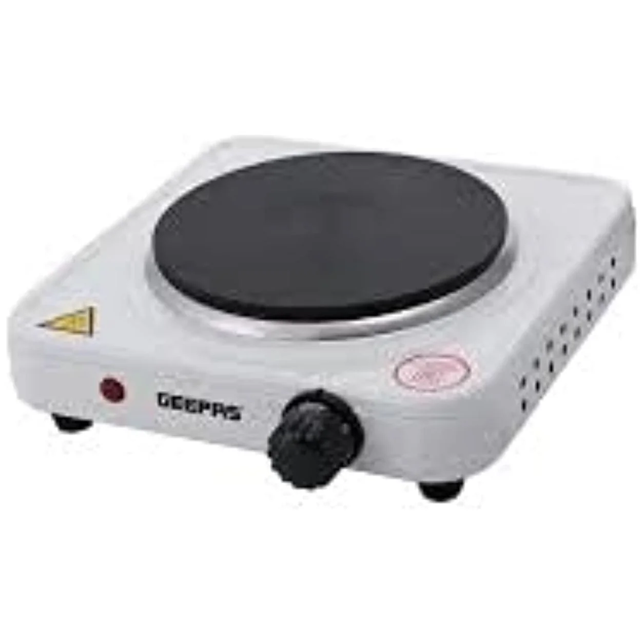 Geepas GHP32013 1000W Electric Single Hot Plate for Flexible & Precise Table Top Cooking - Cast Iron Heating Plate - Image 4