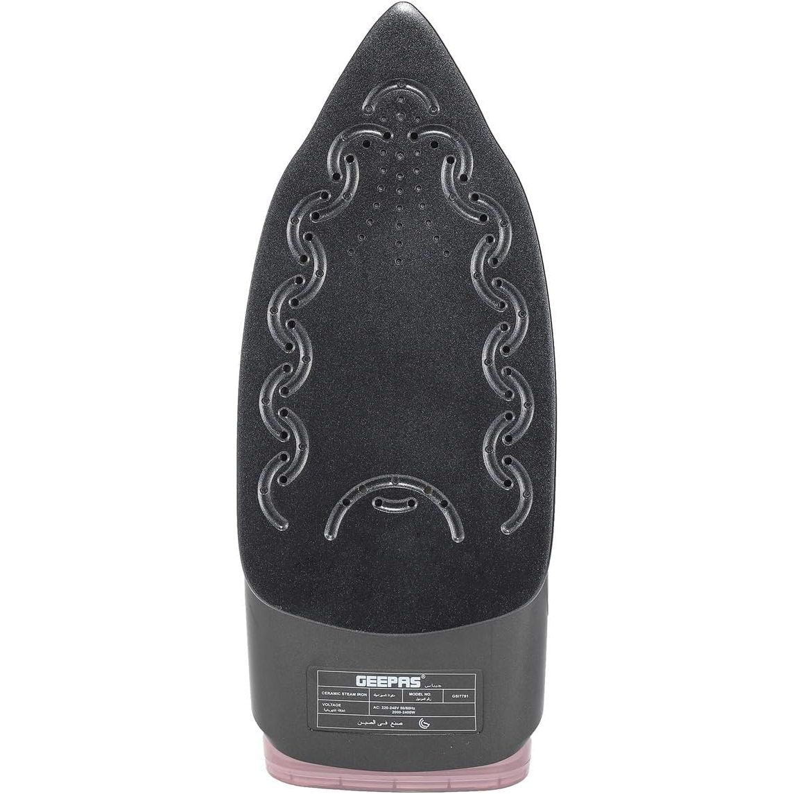Geepas GSI7791 Ceramic Steam Iron | 2400W, Powerful safe durable | with Temperature Control & Dry & Steam Function| Compact and Handy Design, Suitable for All Kinds of Fabric| 2 years warranty - Image 3