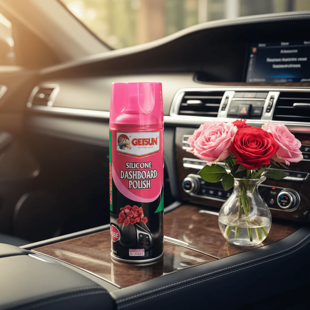 Getsun Silicone Dashboard Polish – Rose Fragrance-450ml - Image 2