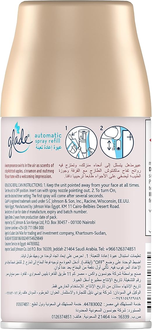 Glade Automatic Spray Refill Apple Cinnamon Air Freshener, For Up To 60 Days Of Automatic Freshness, 269ml - Image 2