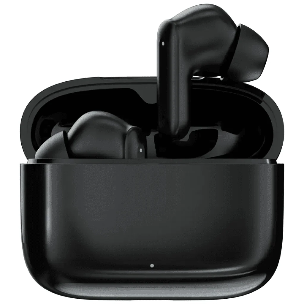 Green Lion Brooklyn True Wireless Earbuds with Voice Assistant, 4 Hours Playtime, Built-in Microphone, HiFi Sound, Touch Control, Dual-Mic - Black