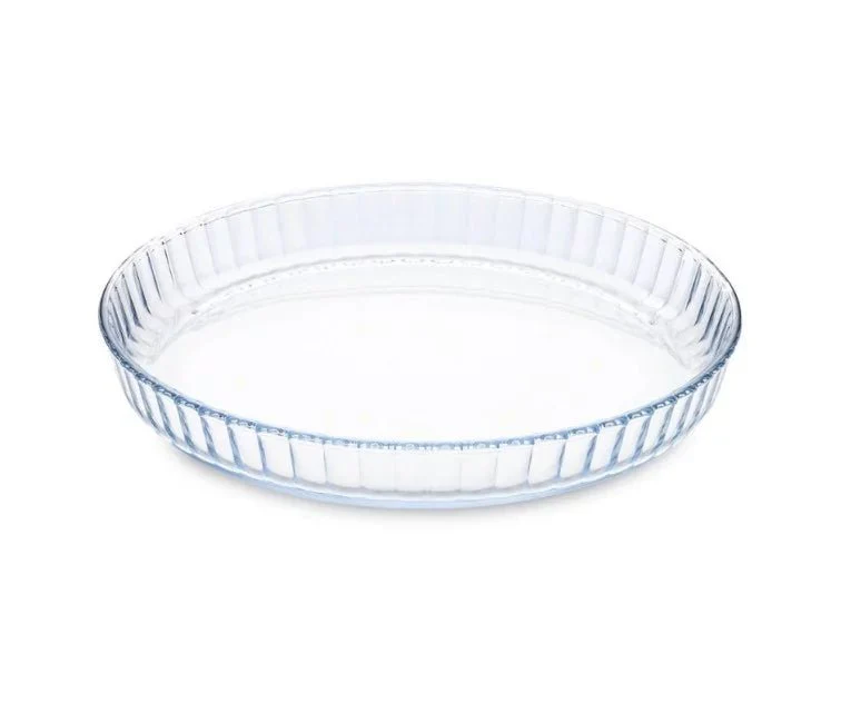 Guardini Round Borosilicate Glass Pie Pan 1.6 Liter, 27cm