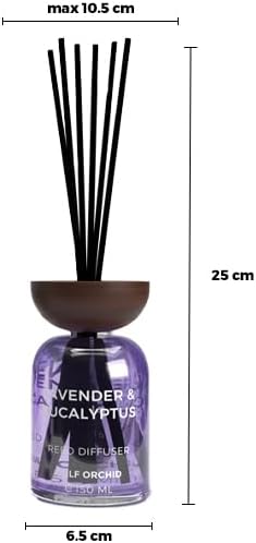 GULF ORCHID Reed Diffuser- Lavender & Eucalyptus 150ml - Image 2