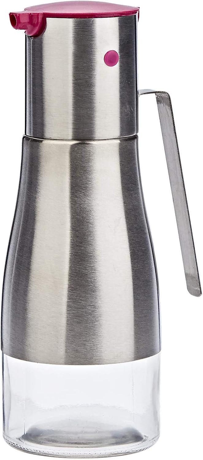 Harmony 2-Piece Oil & Vinegar Bottle Set – Silver - Image 2