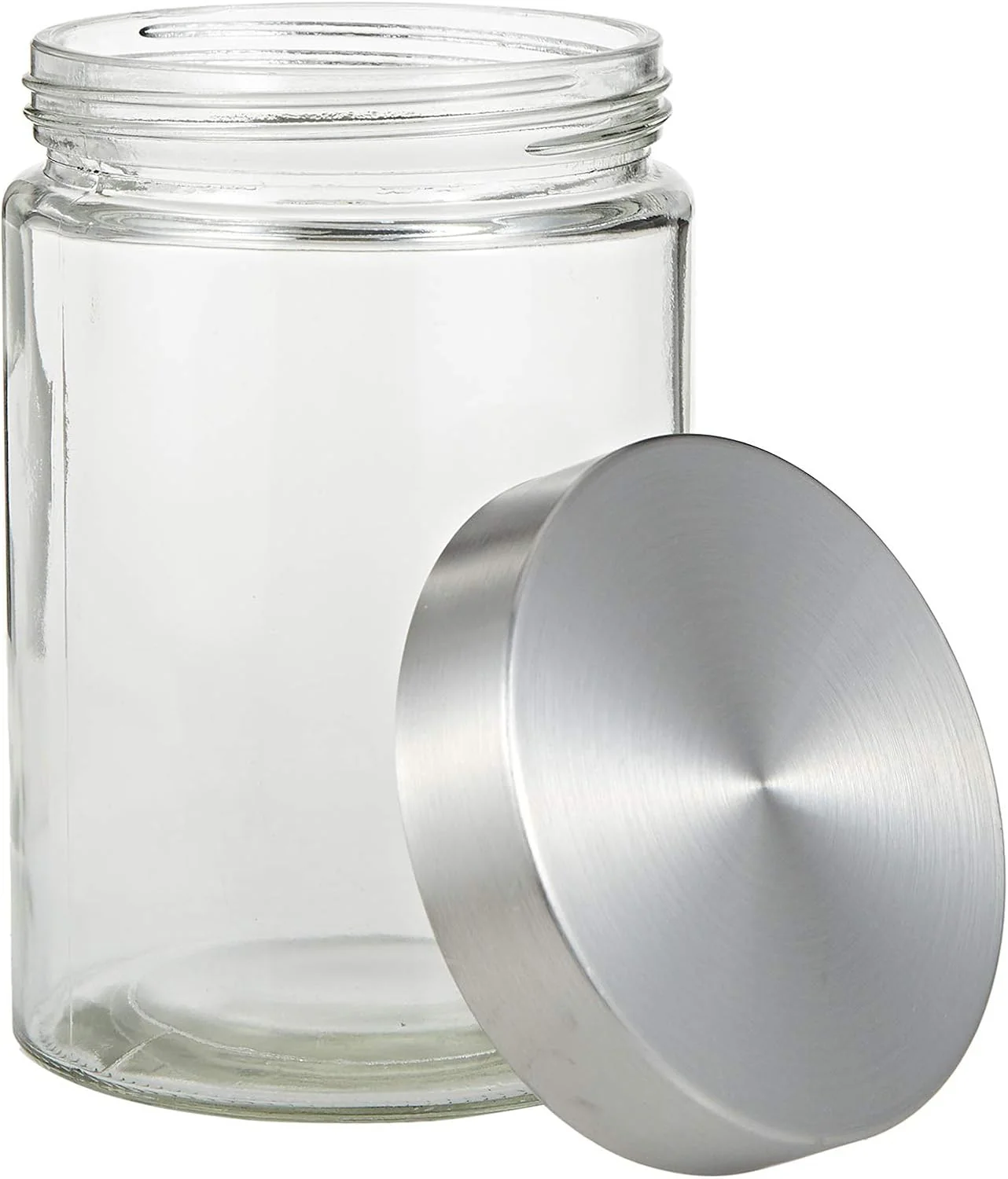 Harmony 4-Piece Glass Canister Set with Stainless Steel Lids - Image 2