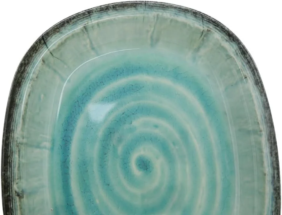 Harmony Melamine Oval Plate-30cmX24cm-Green - Image 3
