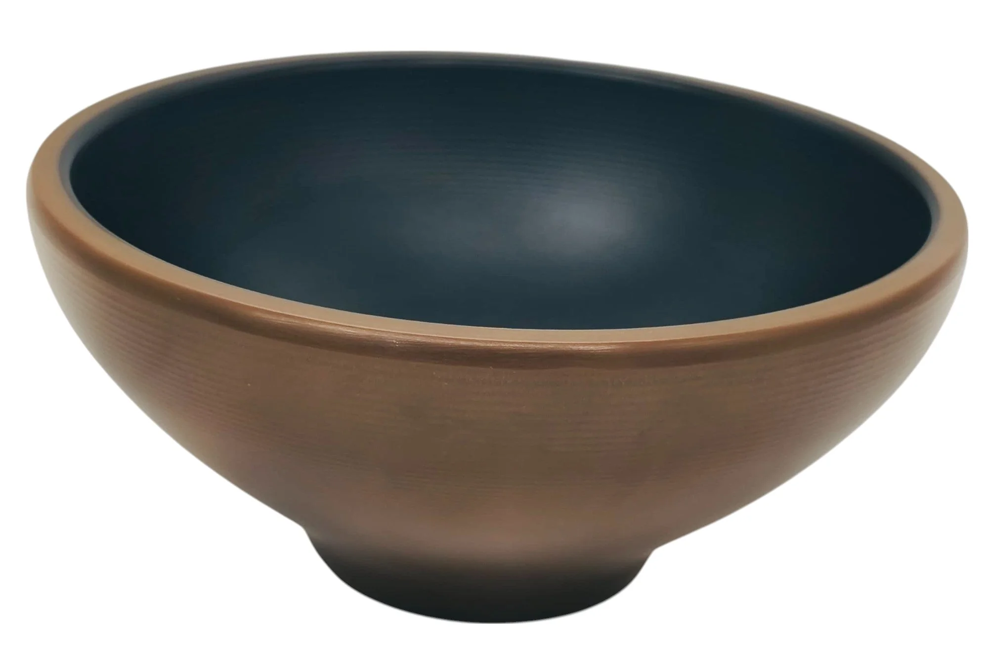 HARMONY Melamine Round Soup Bowl 12cm*5cm, Brown/Black