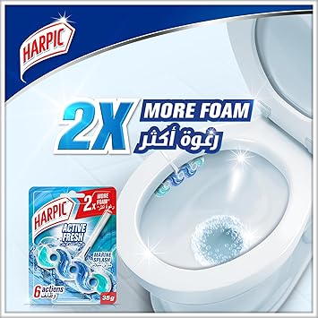 Harpic Marine Splash Toilet Blocks Multicolour 35grams - Image 2