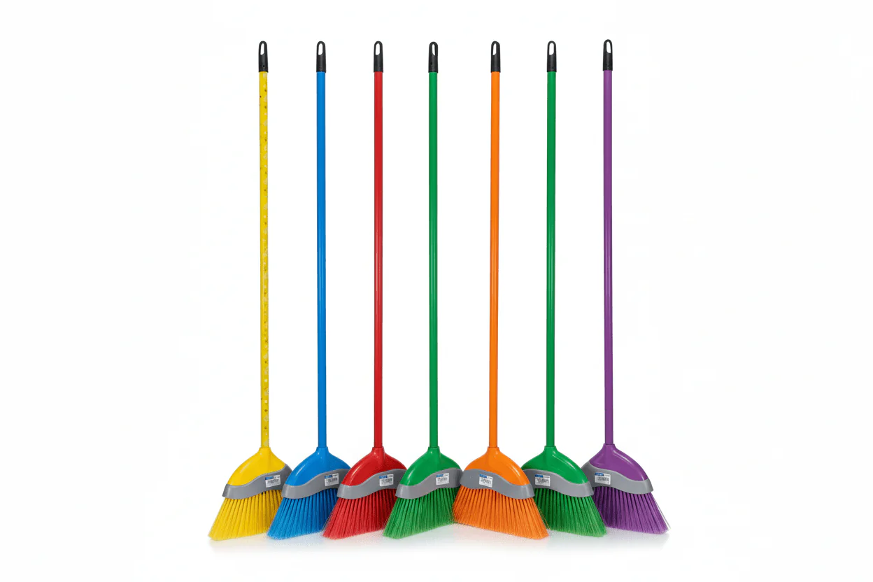 Henlee Dazzle Broom with Wooden Handle – 25cm × 138cm | Assorted Color - Image 3