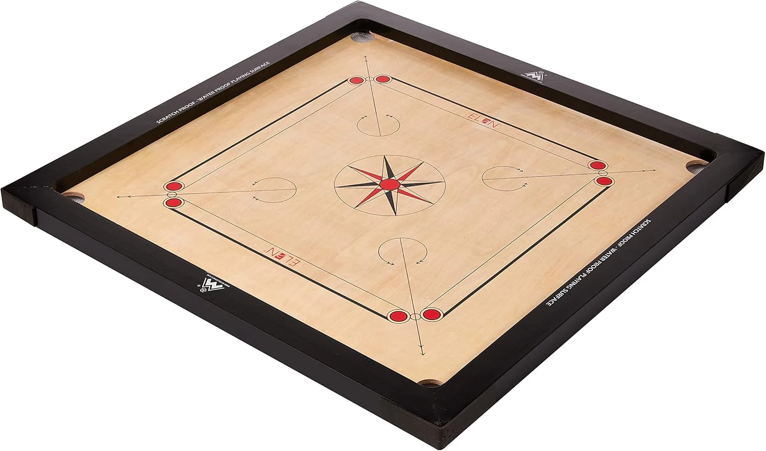 Himco Wooden Carrom Board 30x30 inch – Large Size Smooth Playing Surface