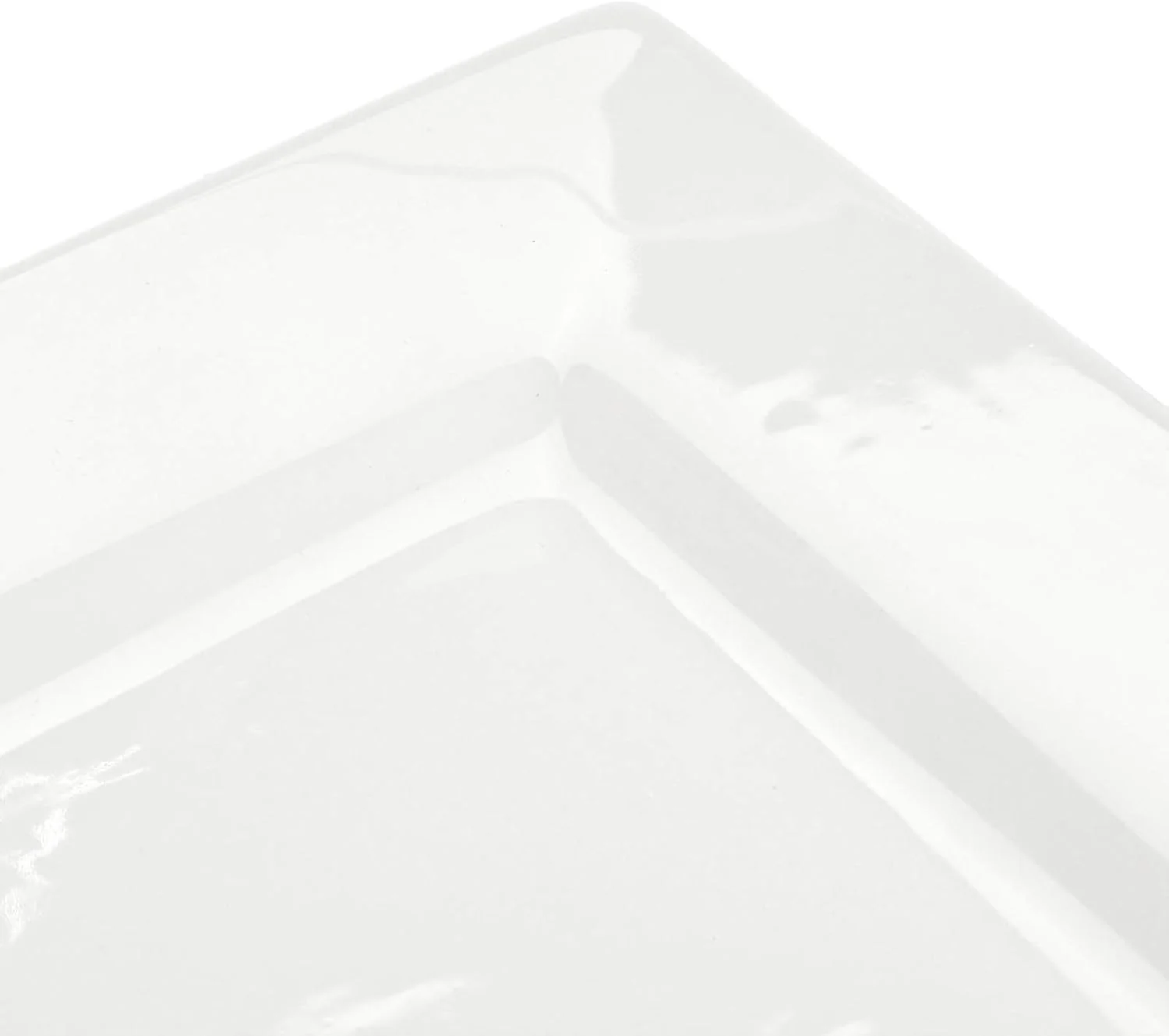 Symphony Collection β Set of 4 White Ceramic Square Plates (25 cm) - Image 4