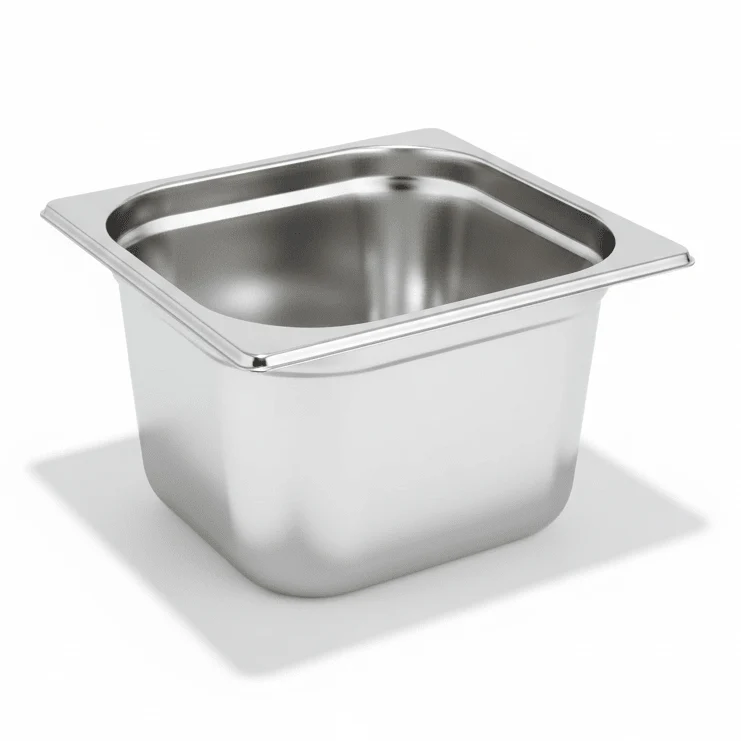Raj Steel GN Pan | Silver | 1/2 200mm | CS0272